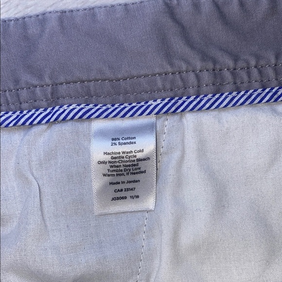 Talbots Gray Bermuda Shorts Cotton Blend Cuffed Hem - Picture 5 of 7